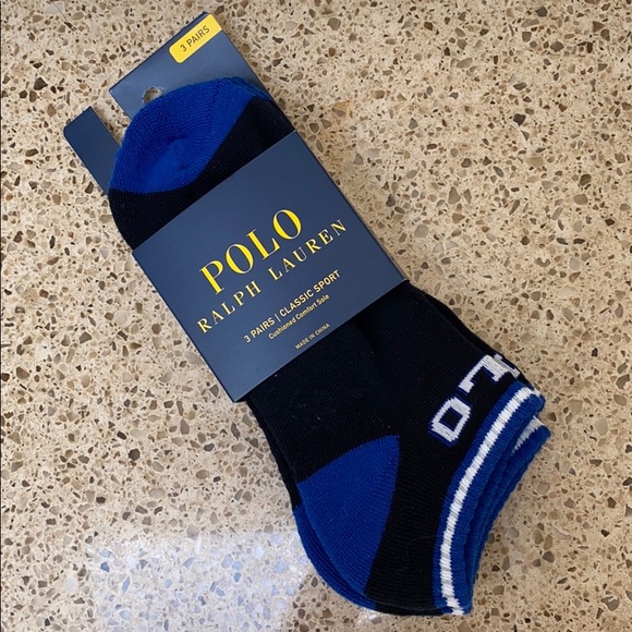 white polo ankle socks